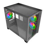 VIDA AKIRA V2 stylish Glass to glass Micro ATX RGB Gaming computer case ACC48