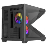 VIDA ARCADE stylish Micro ATX RGB Gaming computer case 360mm AIO support ACC45