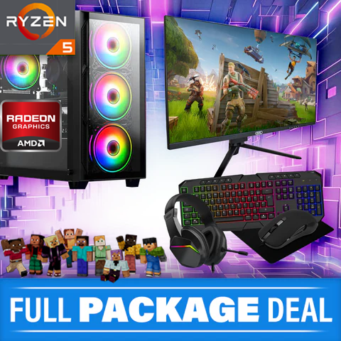 DEAL 9G RYZEN 5 5600GT 6 core 32GB Full Gaming PC Setup SPO AC691