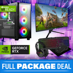 XMAS DEAL RTX 3050 24" Full GAMING PC SETUP up to 32GB 1TB M.2 SPO AC2549